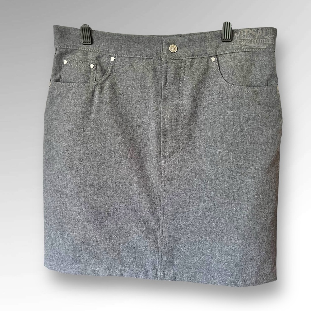 VERSACE Jeans Couture Gray Skirt.